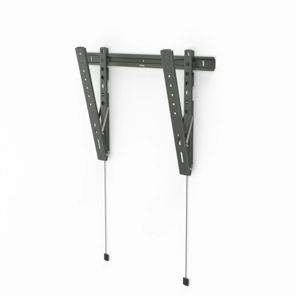 Hama Soporte Fijo de Pared para TV hasta 90" - Peso Max 80kg - Inclinable - VESA 600x400mm - Acero - Nivel de Burbuja - Color Negro