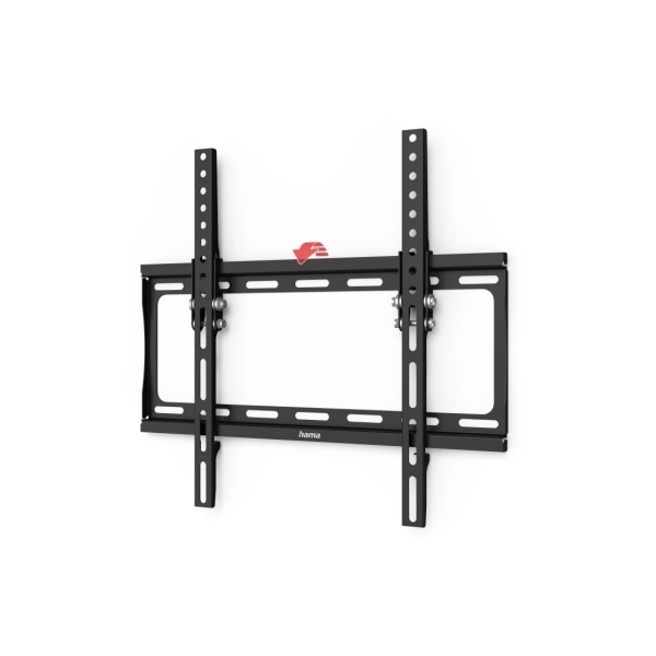 Hama Soporte Fijo de Pared para TV hasta 75" - Peso Max 35kg - Inclinable - VESA 400x400mm - Acero - Nivel de Burbuja - Color Negro