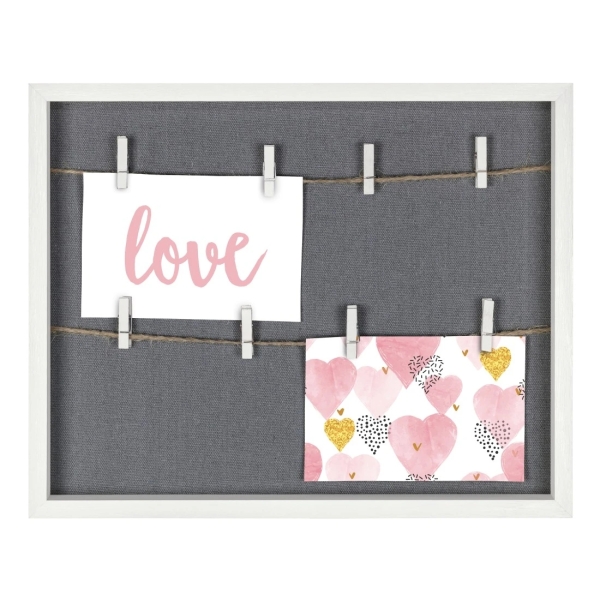 Hama Muro Marco de Fotos con Cordon - Madera MDF - 36.6x29.6x3.2cm - Color Blanco