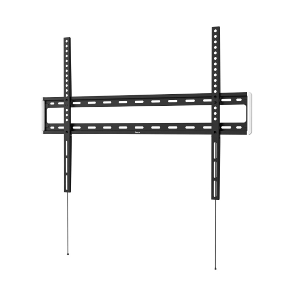 Hama Soporte Fijo de Pared para TV hasta 100" - Peso Max 75kg - VESA 800x600mm - Acero - Gestor de Cables - Nivel de Burbuja Integrado - Plantilla de Perforacion - Color Negro