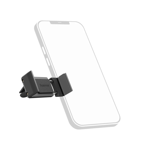 Hama Flipper Soporte de Coche para Smartphone - Pinza para Rejilla - Ancho Dispositivo de 6 a 8cm - Universal - Color Negro