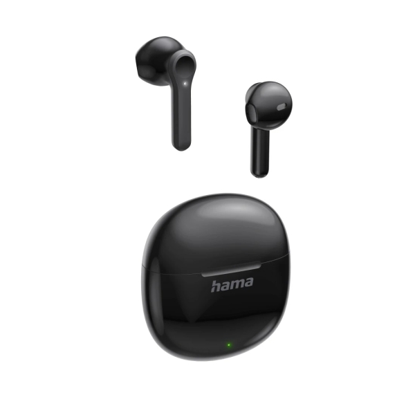 Hama Action One Auriculares con Microfono Omnidireccional - Bluetooth - Rango 10m - Asistente de Voz - Carga por USB-C - Color Negro