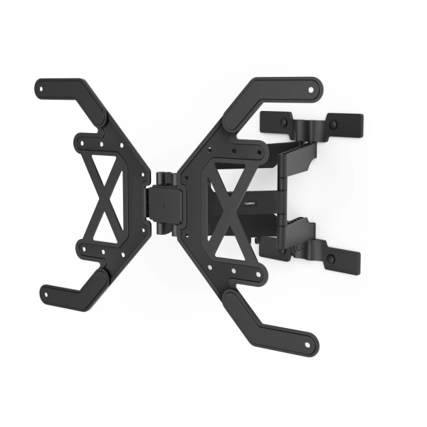 Hama Soporte de Pared para TV hasta 90" - Peso Max 40kg - Inclinable - Giratorio - Extraplano - VESA 600x400mm - Aluminio - Gestor de Cables - Plantilla de Perforacion - Color Negro