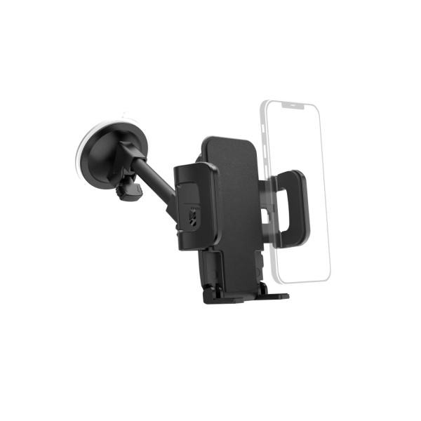 Hama Soporte de Coche para Smartphone - Ventosa para Parabrisas - Ancho Dispositivo de 4.5 a 9cm - Universal - Peso Max 230g - Color Negro
