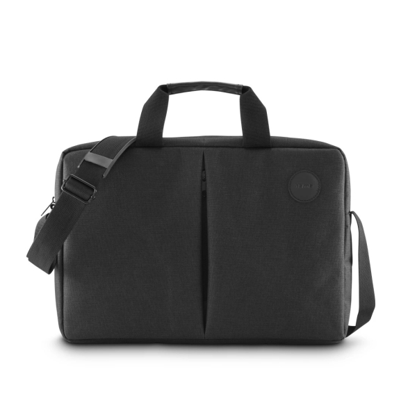 Hama Genua Maletin para Portatiles hasta 15.6" - Poliester - Bandolera Ajustable - Bolsillo Frontal - 42.5x5x31cm - Color Negro