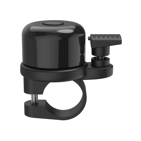 Hama Airbell Timbre de Bicicleta - 2.2cm de Diametro - Soporte para Air Tag - Color Negro