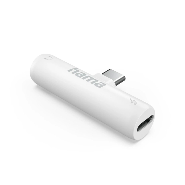 Hama Adaptador de Audio - USB-C Macho - Jack 3.5mm Hembra - Color Blanco