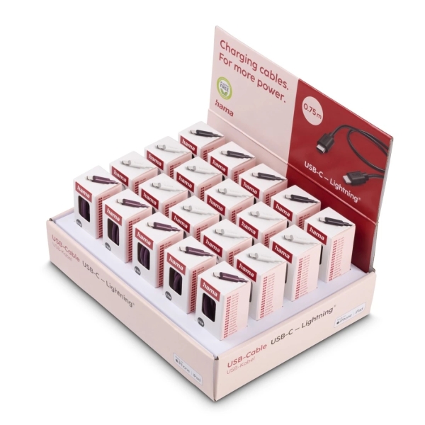 Hama Cable USB - Longitud 0.75m - Velocidad hasta 480Mbps - Blindado - Colores Surtidos