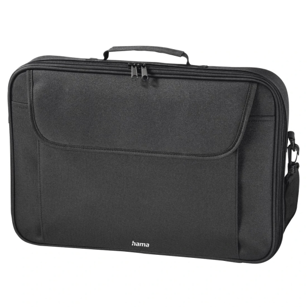 Hama Montego Maletin para Portatiles hasta 15.6" - Poliester - Bandolera Ajustable - Bolsillo Frontal - 43x6x34cm - Color Negro