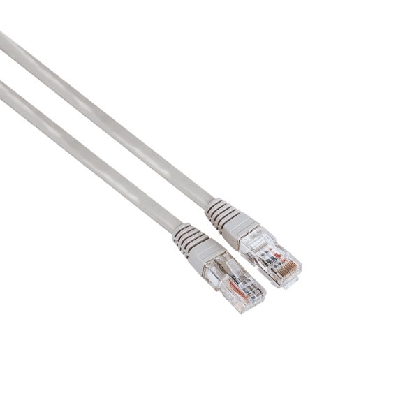 Hama Entry Cable de Red UTP RJ45 Cat-5e - Longitud 3m- Velocidad hasta 1Gbps - Color Gris