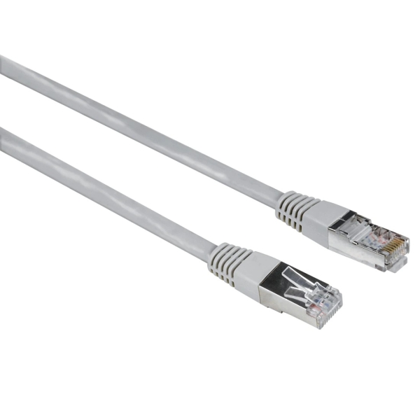 Hama Entry Cable de Red UTP RJ45 Cat-5e - Longitud 1.5m - Velocidad hasta 1Gbps - Blindado - Color Gris