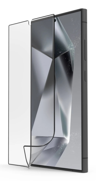 Hama Super Hybrid Protector de Pantalla para Samsung Galaxy S25 Ultra - PET Reciclado - Color Transparente