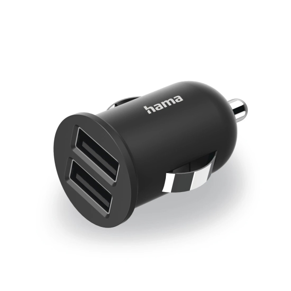Hama Cargador de Coche 12W - 2xusb-A - Color Negro
