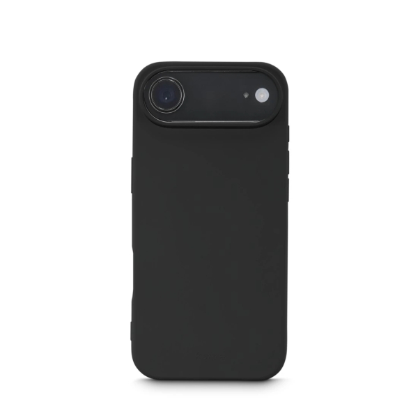 Hama Fantastic Feel Funda para iPhone Air - Antiadherente Anti-Suciedad - Poliuretano Termoplastico - Bordes Elevados - Color Negro