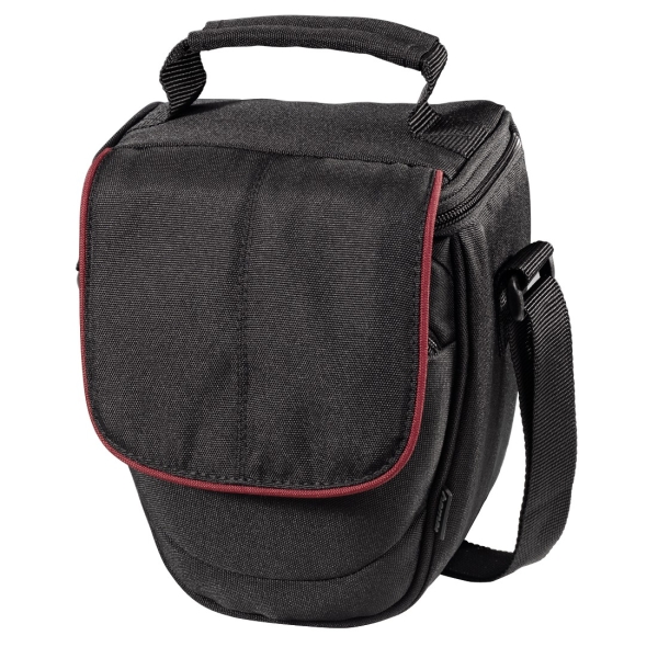 Hama Start-Up Bolso para Camara 110 Colt SLR - Bandolera - Peso Ligero - Asa de Mano - 15x10x16.5cm - Color Negro y Rojo