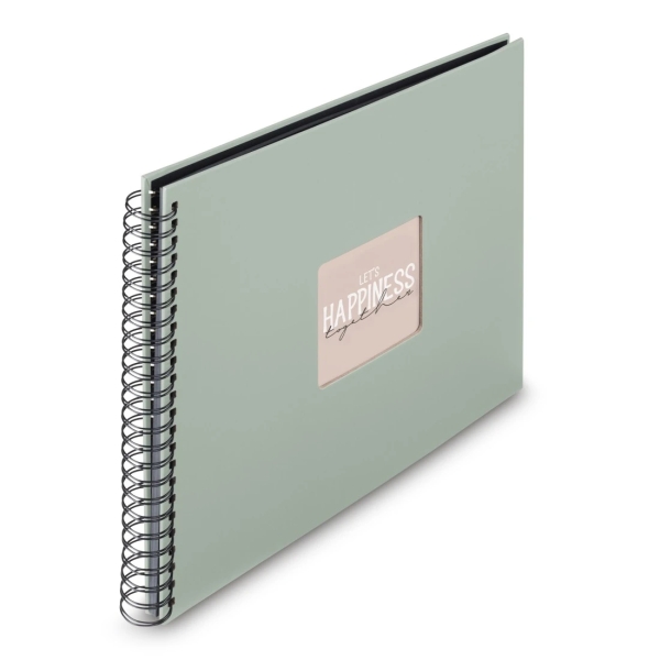 Hama Album de Fotos con Espiral - 300 Hojas - 320x360mm - Color Verde Pastel