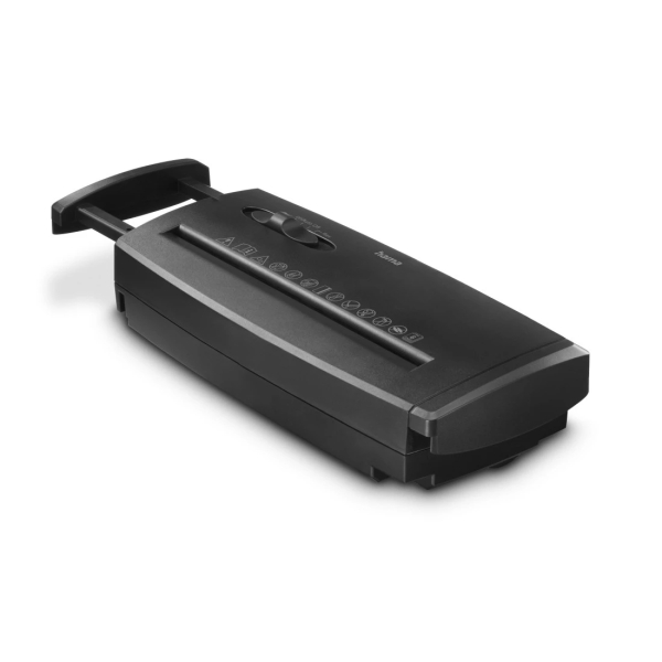 Hama Classic S60 Destructora de Papel Manual - Potencia 180W - Destruye hasta 6 Hojas - Velocidad 3.8m/min - Corte en Tiras P-2 - Destruye Bandas Magneticas y Tarjetas - 30x12x7cm - Color Negro