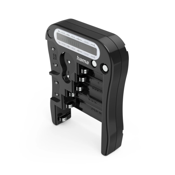 Hama Comprobador de Pilas y Baterias - Universal - Pantalla LCD - Color Negro