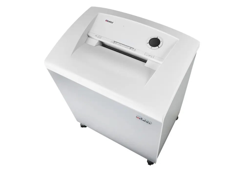 Dahle 214 Destructora de Papel Manual Corte en Tiras P-2 - Destruye hasta 26 Hojas - Capacidad de la Papelera 140L - Ruedas Giratorias - Color Gris