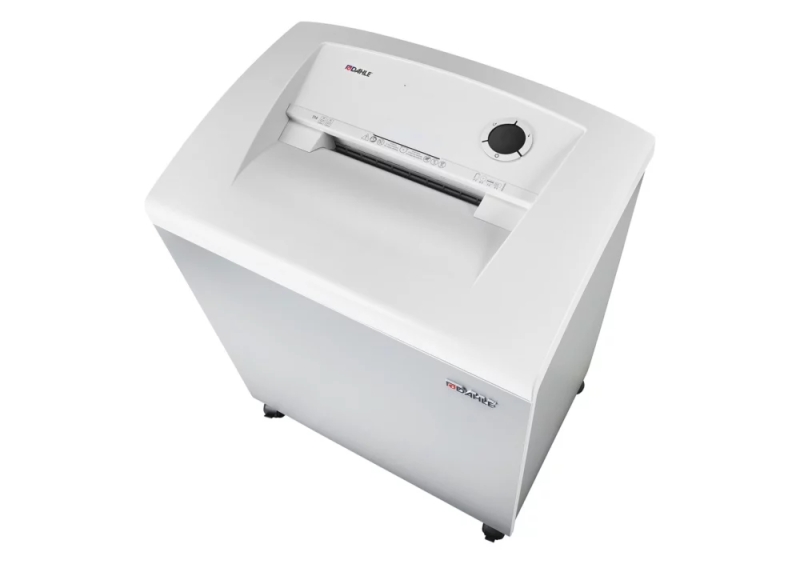 Dahle 114 Destructora de Papel Manual Corte en Tiras P-2 - Destruye hasta 35 Hojas - Capacidad de la Papelera 140L - Ruedas Giratorias - Color Gris