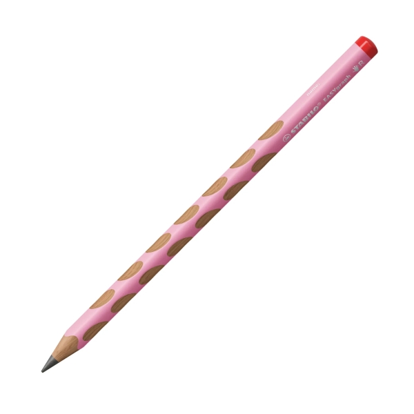 Stabilo Easygraph Pastel Lapiz de Grafito - Mina HB de 3.15mm - Diseño Ergonomico - Uso Diestro - Color Rosa Pastel