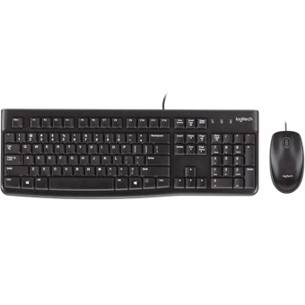 Logitech MK120 Pack USB Teclado Frances + Raton 1000dpi 3 Botones - Uso Ambidiestro