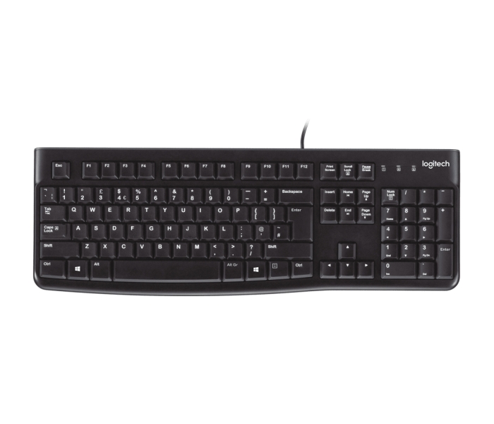 Logitech K120 Teclado USB Frances - Resistente a Salpicaduras - Cable de 1.50m