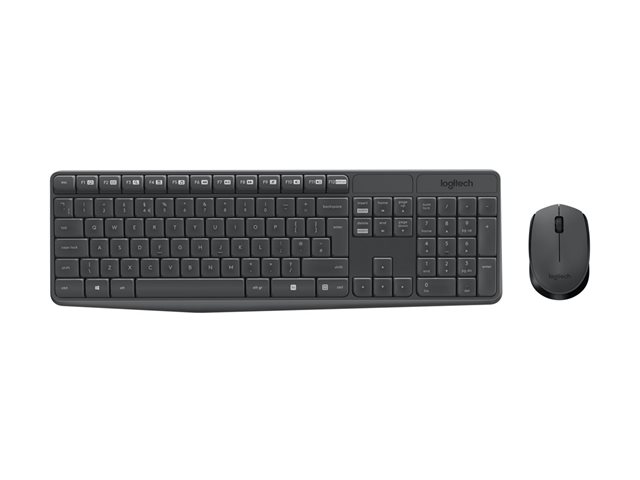 Logitech MK235 Pack Inalambrico Teclado Frances + Raton 3 Botones - Uso Ambidiestro
