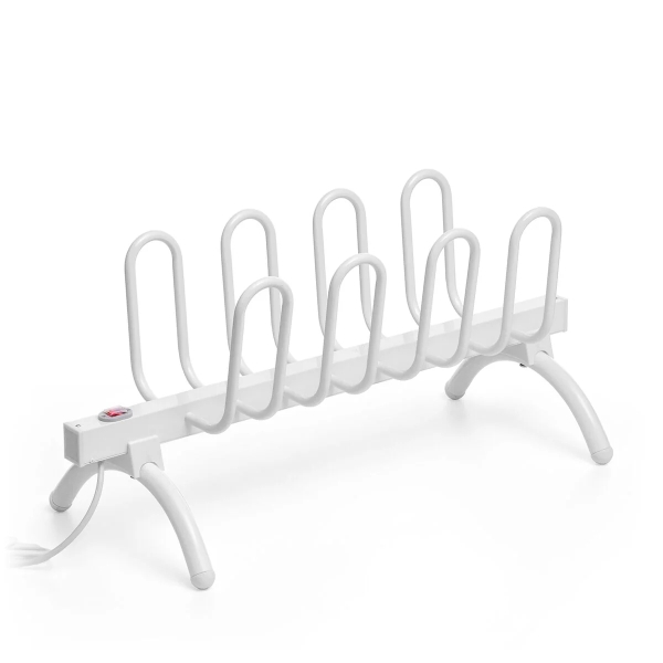 Innovagoods Tendedero Secador de Calzado Electrico - 80W - Capacidad para 4 Pares - Cable 130cm - IPX2 - Resistente al Agua - 71x21.5x21.5cm - Color Blanco