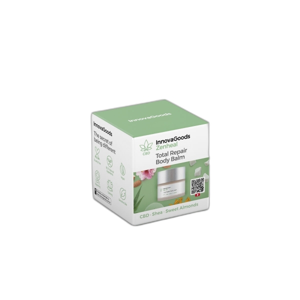 Innovagoods Zenheal Balsamo Reparador Corporal con CBD - Contenido 50ml - Vegano - Uso Diario - Dermatologicamente Probado - No Testado en Animales