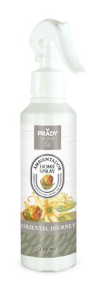 Prady Ambientador Home Spray Oriental Journey - Frasco de 220 ml - Spray Pulverizador