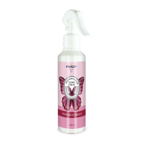 Prady Ambientador Home Spray Pink Butterfly - Frasco de 220 ml - Spray Pulverizador