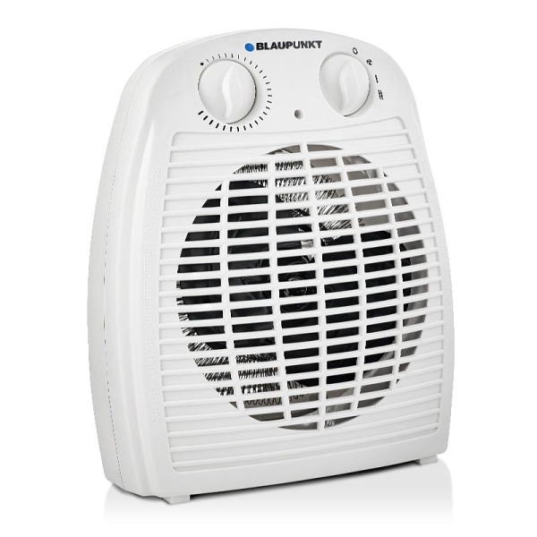 Blaupunkt Calefactor Portatil - Potencia 2000W - Temperatura Regulable - Funcion Ventilador - Termostato - Color Blanco