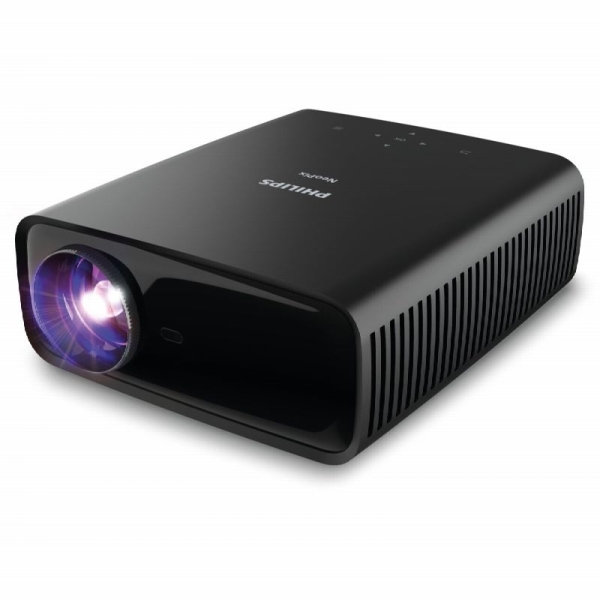 Philips Proyector LED - FullHD 1080p - Bluetooth - Proyecion hasta 80 Pulgadas - WiFi - Correccion de Imagen Automatica - Altavoces Integrados - HDMI - USB - Jack 3.5mm - Color Negro
