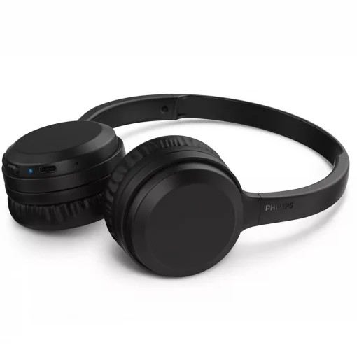Philips Auriculares Supraaurales Inalambricos - Bluetooth - Aislamiento Sonoro - Bateria 250mAh - Alcance 10m - Microfono Integrado - Controles en Auricular - Altavoz 30mm - Plegable - Color Negro