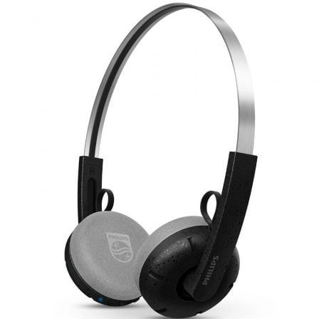 Philips Auriculares Supraaurales Inalambricos - Bluetooth 5.4 - Autonomia hasta 26h - Alcance 10m - Conector USB-C - Altavoz de 40mm - Color Negro y Gris