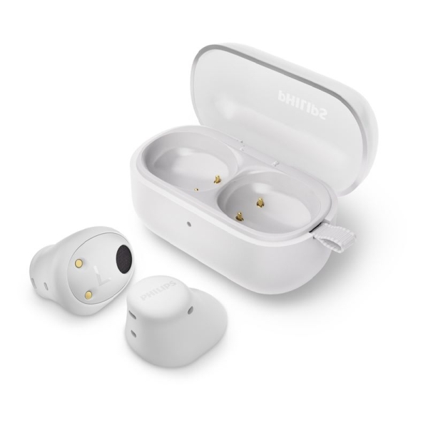 Philips Auriculares Intraurales Inalambricos - Bluetooth - TWS - IPX4 - Microfono Integrado - Color Blanco