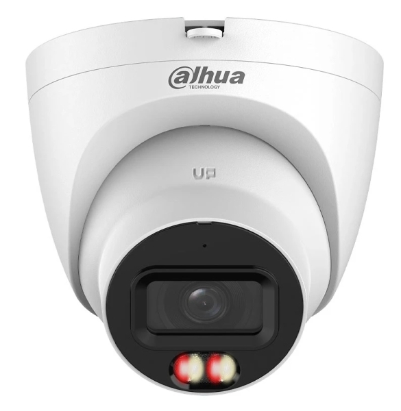 Dahua DH-IPC-HDW21249TP-S-IL-0280B Camara IP Domo WizSense - 12Mpx - Optica Fija 2.8 mm - Smart Dual Light 30 Metros - Microfono y Altavoz Integrados - Color Blanco