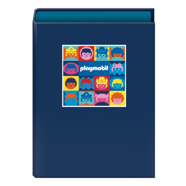 Dohe Playmobil Carpeta de 4 Anillas Mixtas de 40mm - Formato Folio - Cubierta en Carton Forrado Plastificado