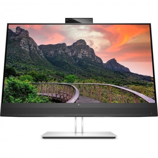 HP E-Series E27M G4 Monitor 27" LED IPS QHD 75Hz - Respuesta 5ms - Altavoces 10W - Ajustable en Altura, Giratorio e Inclinable - HDMI, Displayport, RJ-45, USB-C 65W - Webcam - VESA 100x100mm - Color Negro/Plata