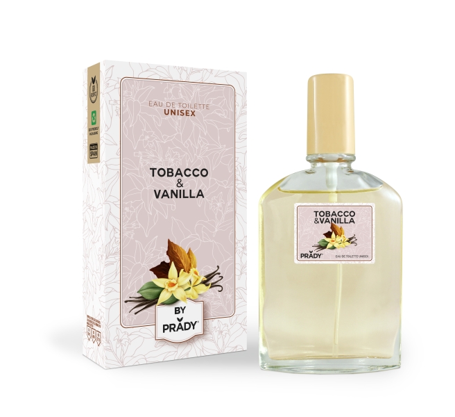 Prady Colonia Unisex Tobacco & Vanilla - Frasco de 90 ml - Spray Pulverizador