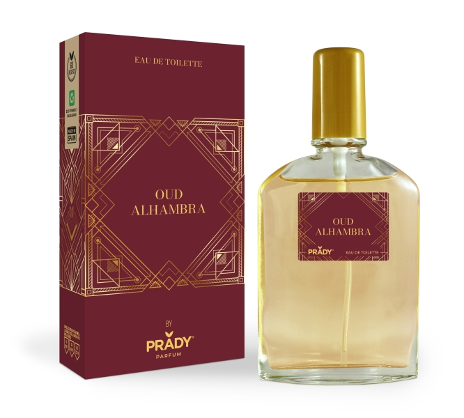 Prady Colonia Unisex Oud Alhambra - Frasco de 90 ml - Spray Pulverizador