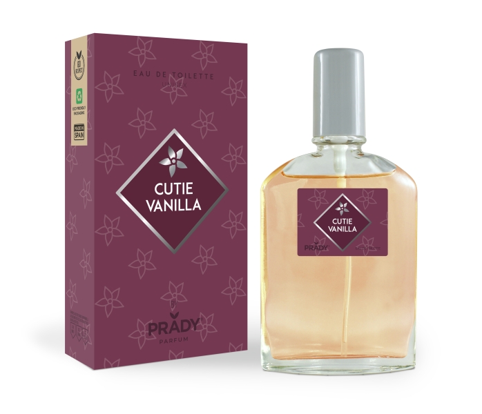 Prady Colonia Unisex Cuttie Vanilla - Frasco de 90 ml - Spray Pulverizador