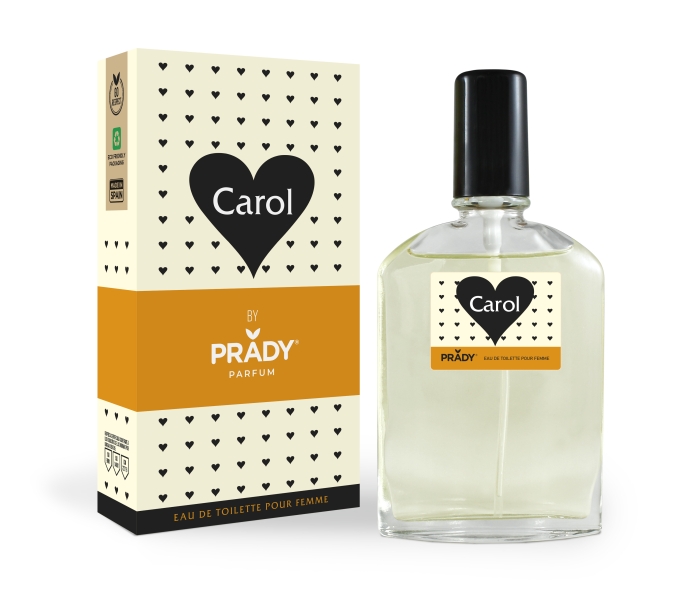 Prady Colonia de Mujer Carol - Frasco de 90 ml - Spray Pulverizador