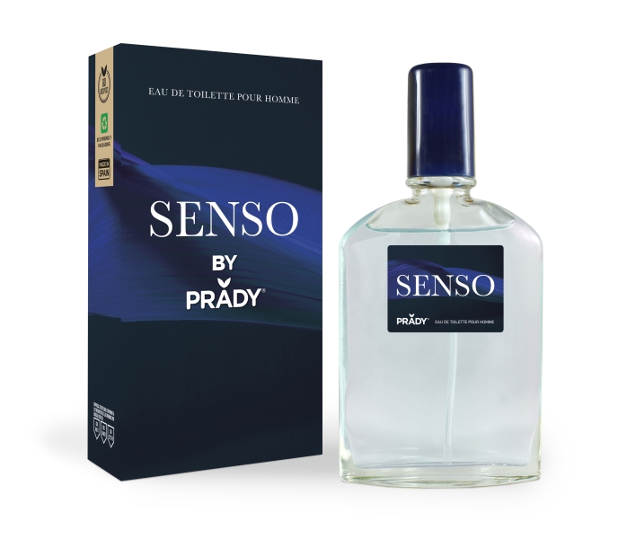 Prady Colonia de Hombre Senso - Frasco de 90 ml - Spray Pulverizador