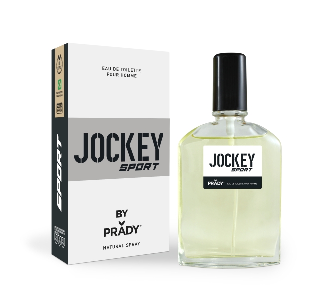 Prady Colonia de Hombre Jockey Sport Black - Frasco de 90 ml - Spray Pulverizador