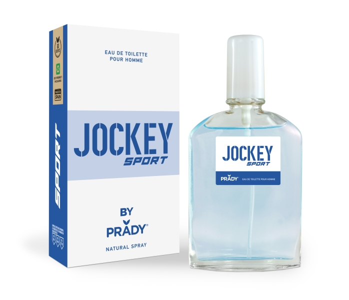 Prady Colonia de Hombre Jockey Sport Blue - Frasco de 90 ml - Spray Pulverizador
