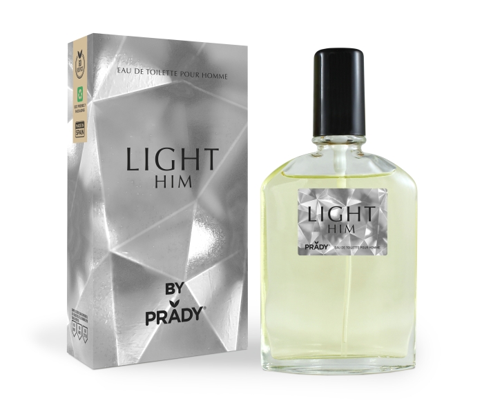 Prady Colonia de Hombre Light Him - Frasco de 90 ml - Spray Pulverizador