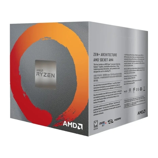 AMD RYZEN 5 3400G Procesador 3,7GHz SK.AM4  BOX