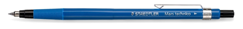 Staedtler Mars Technico 788 Portaminas 2mm HB - Afilaminas Incorporado - Clip Metalico - Color Azul